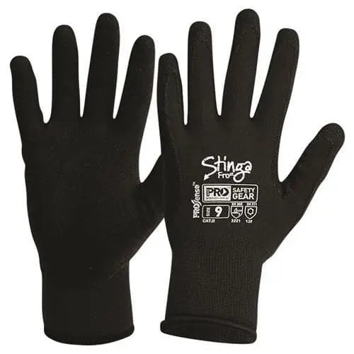 Pro Choice Stinga Frost Black Pvc Foam On Nylon Winter Liner X12 - NPFF PPE Pro Choice 7
